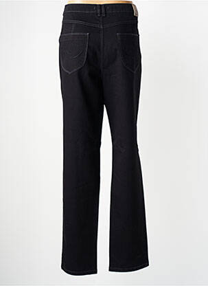Pantalon drept închidere cu fermoar sub clapetă cu nasturi negru SAINT HILAIRE femeie