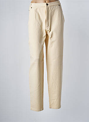Pantalon slim buzunare bej LUCIA femeie