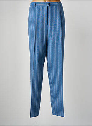 Pantalon drept talie elastică albastru KARTING femeie