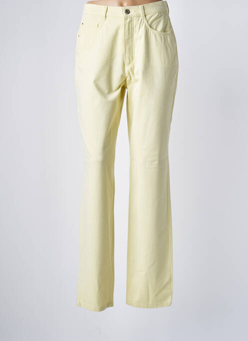Pantalon drept galben BRUNO SAINT HILAIRE femeie