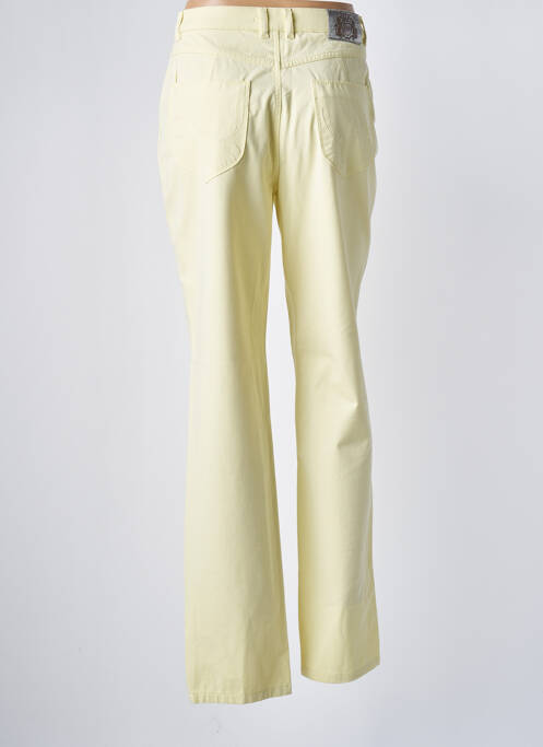Pantalon drept galben BRUNO SAINT HILAIRE femeie