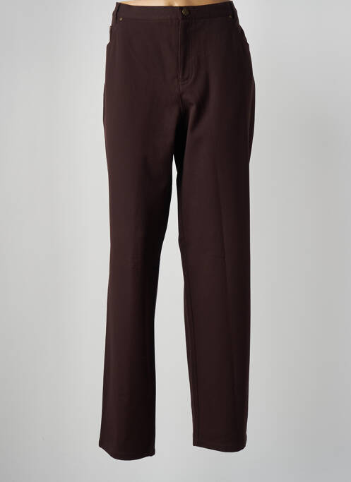 Pantalon drept maro LUCIA femeie
