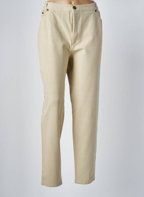 Pantalon drept bej LUCIA femeie