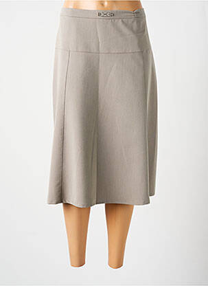 Fustă midi gri GRIFFON femeie