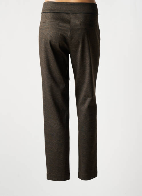 Pantalon chino închidere cu fermoar sub clapetă cu nasturi mărime normală verde PAZ TORRAS femme