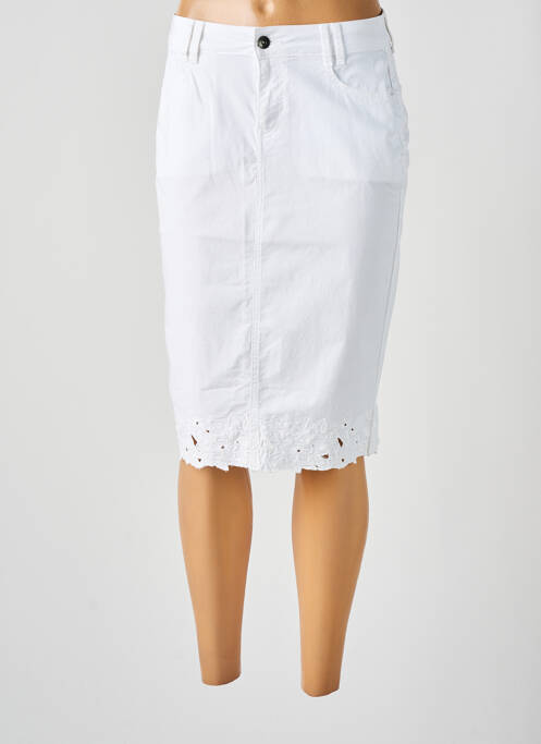 Fustă midi alb MERI & ESCA femeie