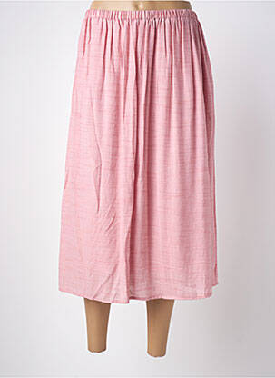 Fustă midi roz ARTLOVE femeie