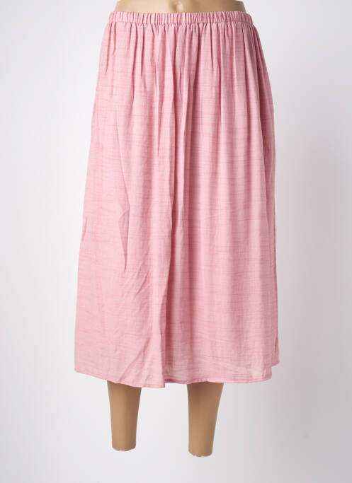 Fustă midi roz ARTLOVE femeie