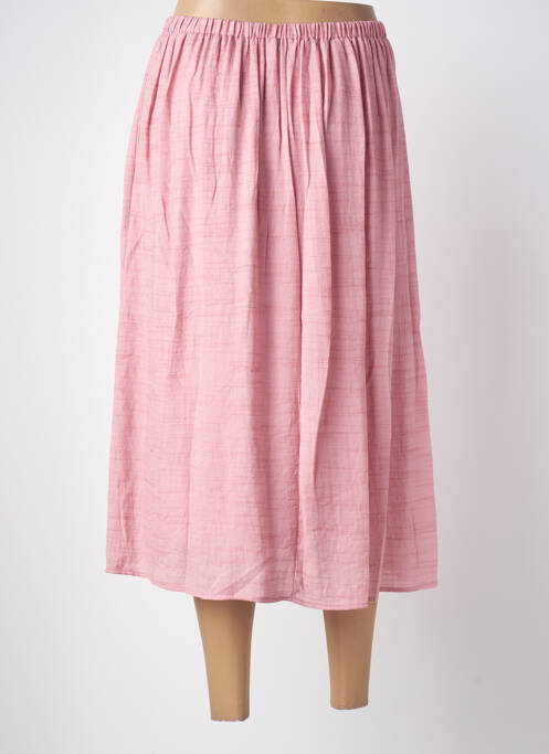 Fustă midi roz ARTLOVE femeie