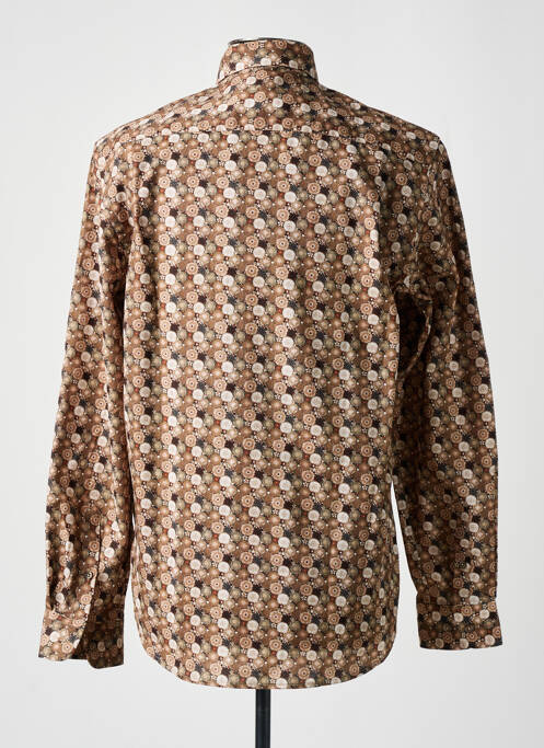 Cămașă cu mâneci lungi maro DELAHAYE bărbat