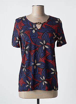 Tricou elasticitate mâneci scurte albastru DAMART femeie