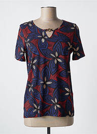 Tricou elasticitate mâneci scurte albastru DAMART femme