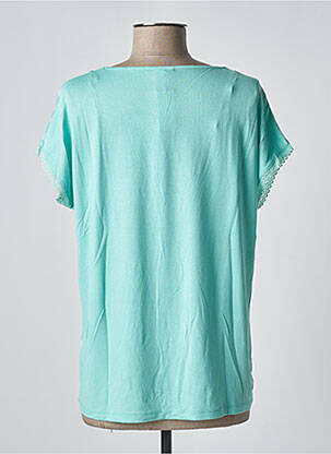 Tricou imprimeu fantezie mâneci scurte verde DAMART femeie