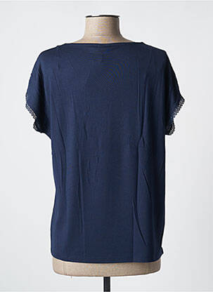 Tricou imprimeu fantezie mâneci scurte albastru DAMART femeie