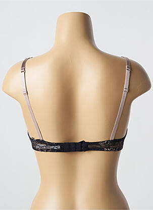 Sutien efect material satinat sutien cupe întregi cu decolteu înalt negru AUBADE femeie