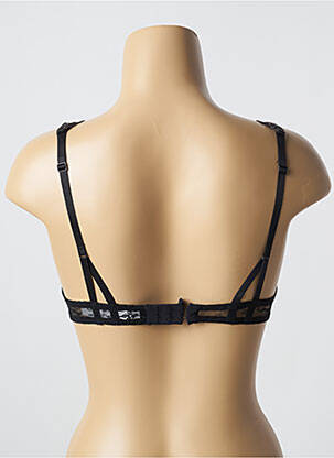 Sutien efect material satinat sutien cupe întregi cu decolteu înalt negru AUBADE femeie