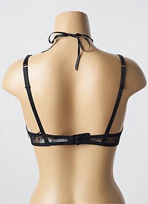 Sutien efect material satinat sutien cupe întregi cu decolteu înalt negru AUBADE femeie