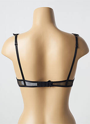 Sutien efect material satinat sutien balconet cu decolteu înalt negru AUBADE femeie