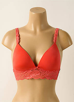 Sutien efect material satinat top sutien modelat portocalie AUBADE femeie