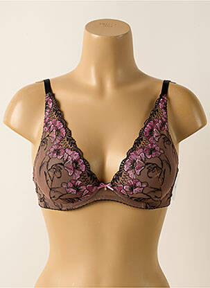 Sutien efect material satinat top sutien modelat maro AUBADE femeie