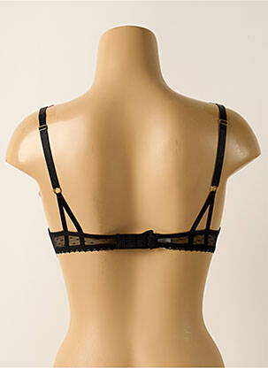Sutien efect material satinat top sutien push-up negru AUBADE femeie