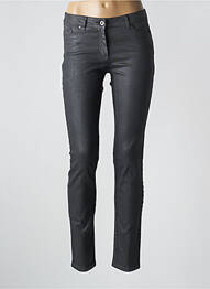 Pantalon slim țesătură acoperită mărime normală gri AIRFIELD femme