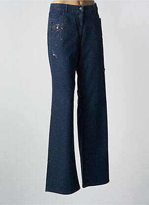 Blugi cu croială dreaptă albastru HAUBER femeie