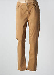 Pantalon slim țesătură poplin mărime normală bej VOTRE NOM femme