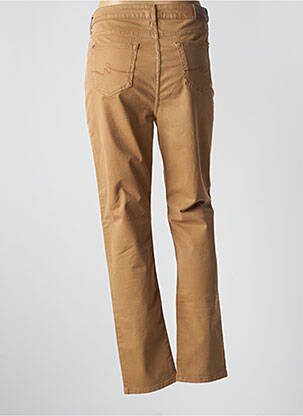 Pantalon slim țesătură poplin mărime normală bej VOTRE NOM femeie