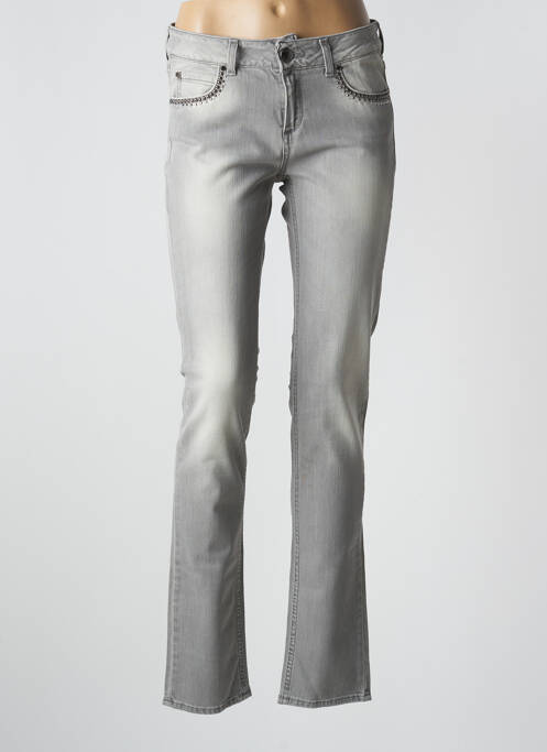 Blugi cu croială slim gri FLY GIRL femeie