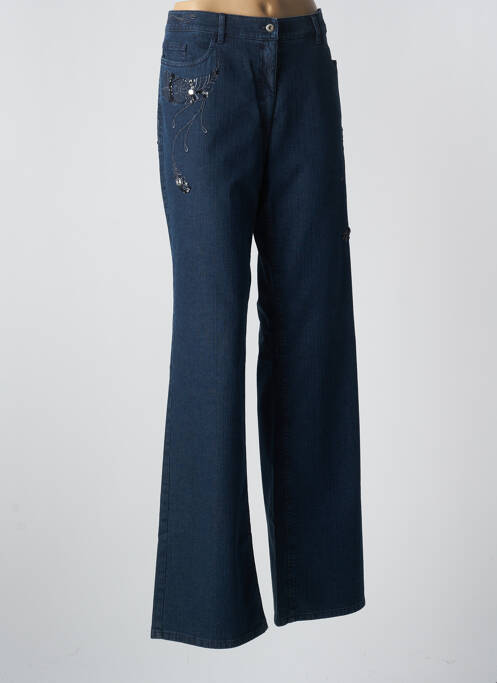 Blugi cu croială dreaptă albastru HAUBER femeie