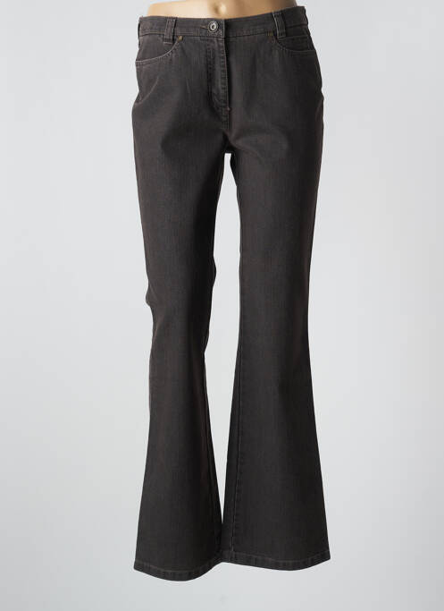 Blugi cu croială evazată maro TONI femeie