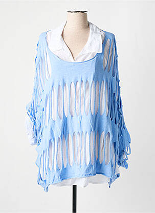 Tunică mâneci lungi albastru PIMENT ROUGE femeie