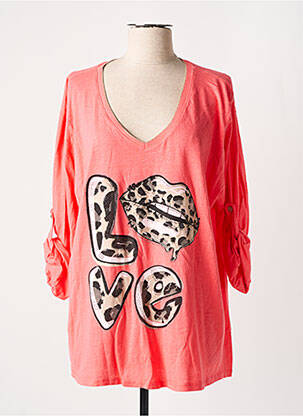 Tricou roz PIMENT ROUGE femeie