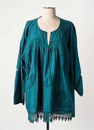 Tunică mâneci lungi verde PIMENT ROUGE femeie