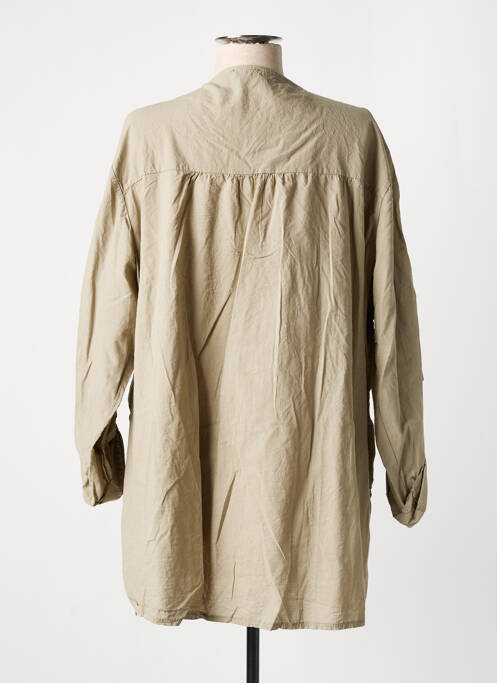 Tunică mâneci lungi maro PIMENT ROUGE femeie