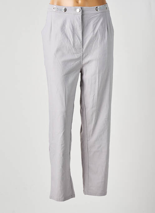 Pantalon drept gri POMME ROUGE femme