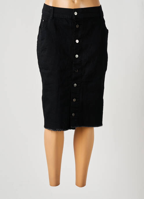 Fustă midi negru POMME ROUGE femeie