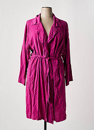 Trench buzunare fără glugă violet PIMENT ROUGE femeie