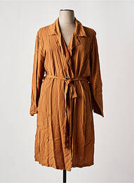 Trench buzunare fără glugă maro PIMENT ROUGE femme