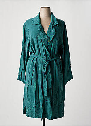 Trench buzunare fără glugă verde PIMENT ROUGE femeie