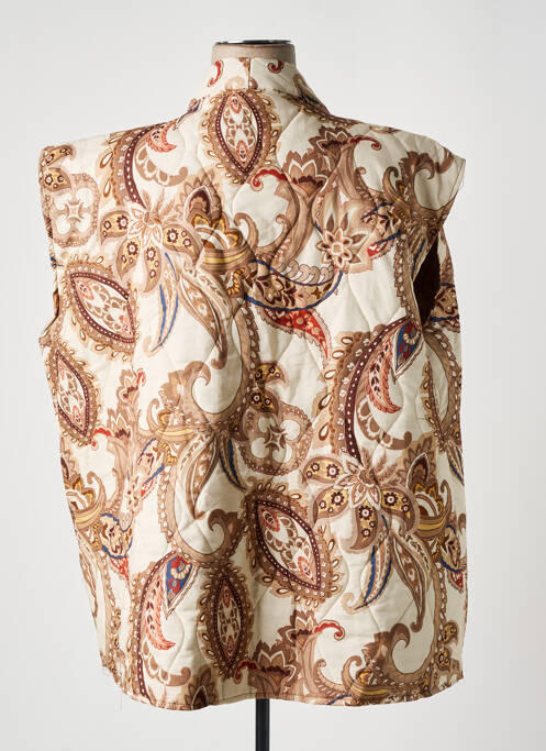 Vestă fără mâneci maro PIMENT ROUGE femeie