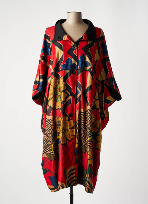 Palton lung roșu NESLAY femeie