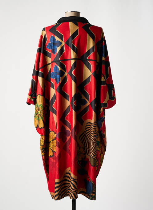 Palton lung roșu NESLAY femeie