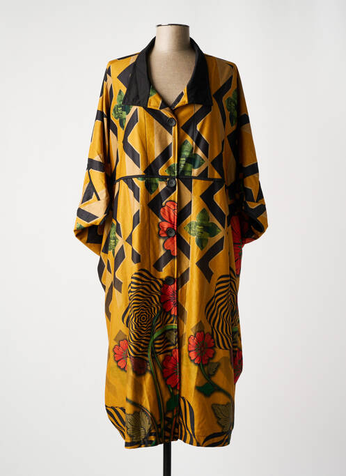 Palton lung galben NESLAY femeie