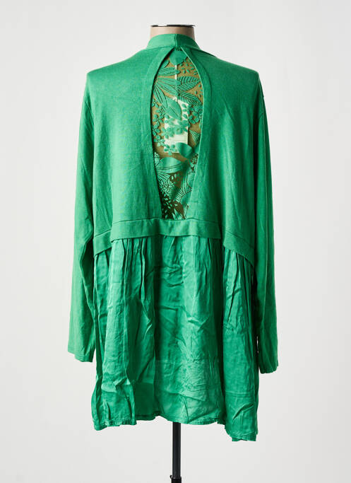 Vestă cu mâneci lungi verde PIMENT ROUGE femeie