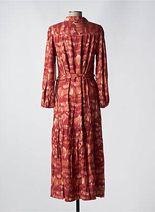 Rochie lungă mâneci lungi mâneci lungi portocalie AGATHE & LOUISE femeie