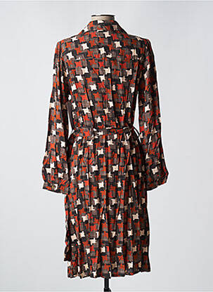 Rochie midi mâneci lungi mâneci lungi portocaliu AGATHE & LOUISE femeie