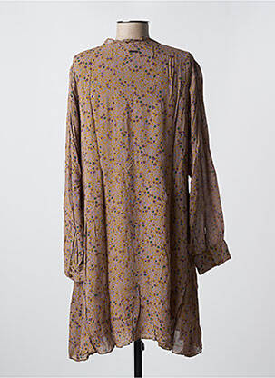 Rochie midi imprimeu floral mâneci lungi violet AGATHE & LOUISE femeie