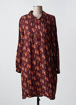 Rochie midi mâneci lungi mâneci lungi maro AGATHE & LOUISE femeie